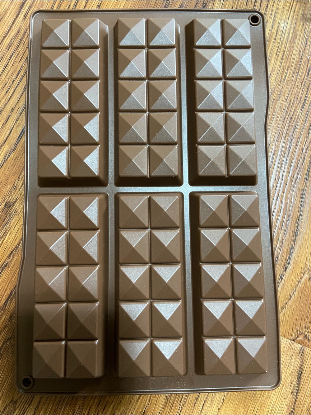 Silicone Chocolate Bar Mold Tray - Brown 10 in total, Great for homemade bars